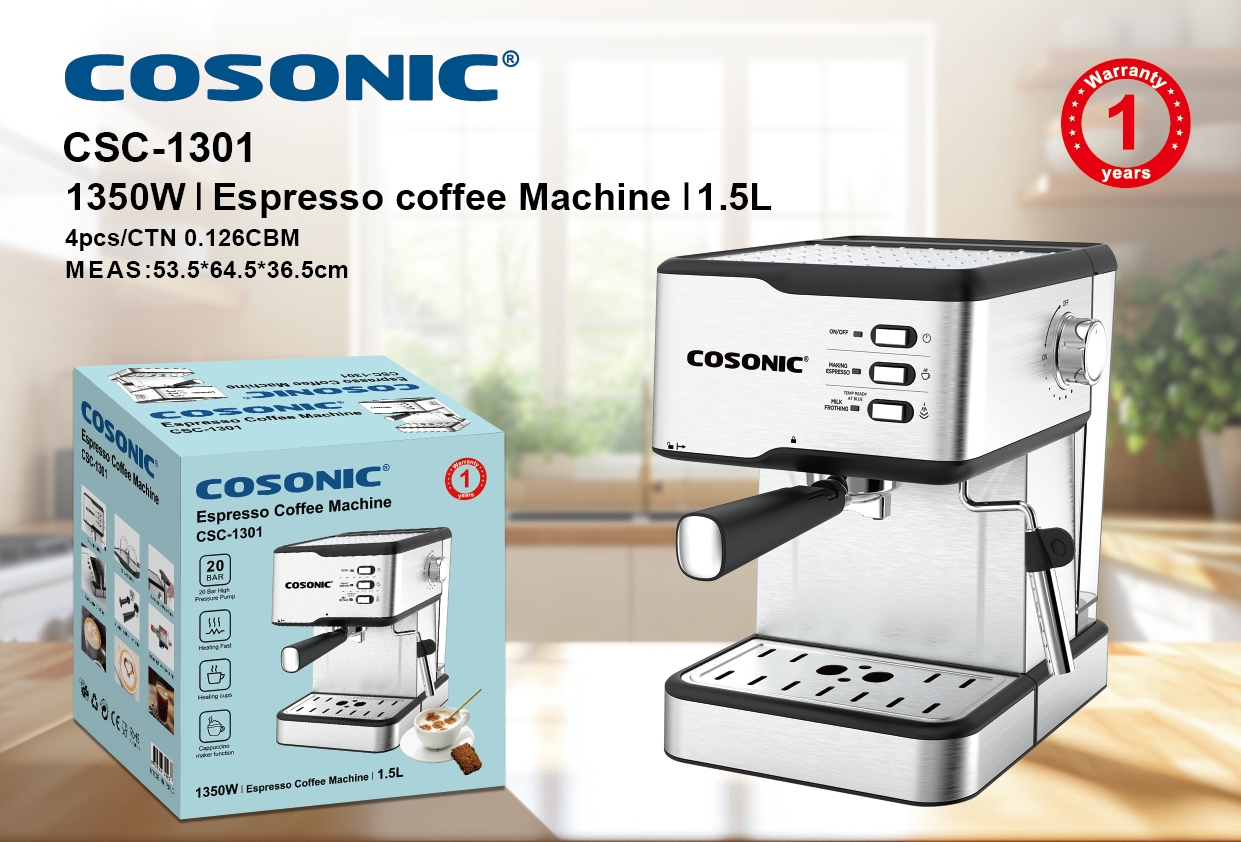 Espresso Coffee Machine CSC-1301 product presentation