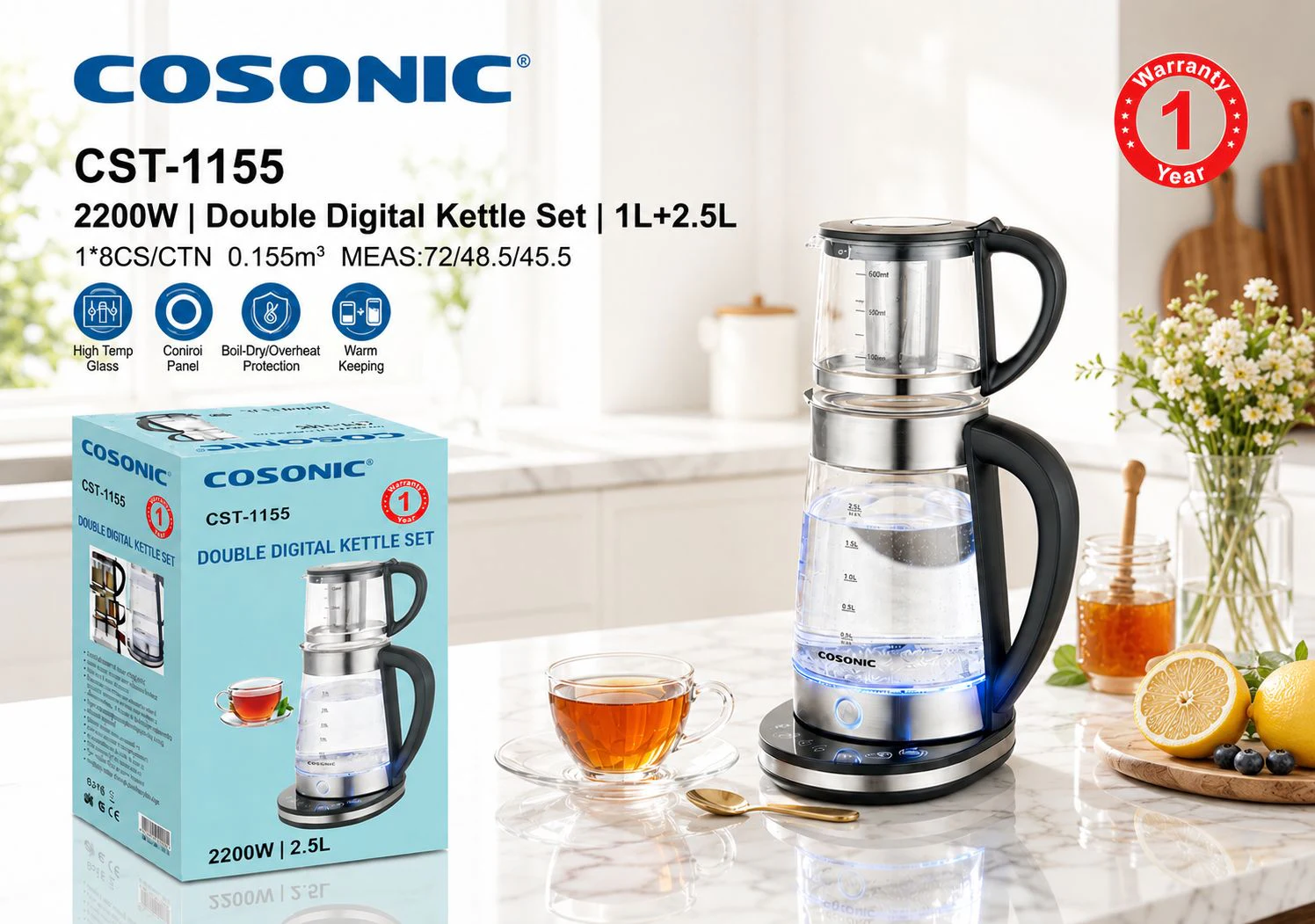 چای ساز CST-1155 ارائه محصول