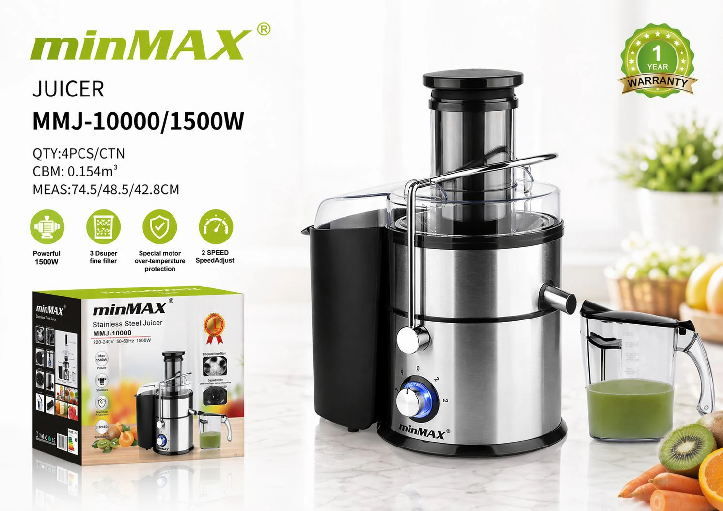 آبمیوه گیری MMJ-10000 ارائه محصول