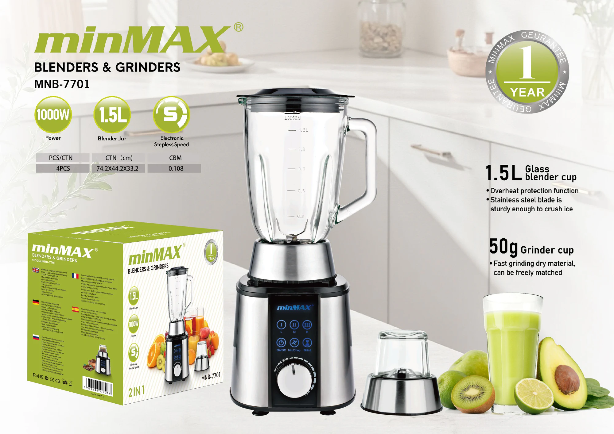 Presentazione del prodotto Frullatore MNB-7701