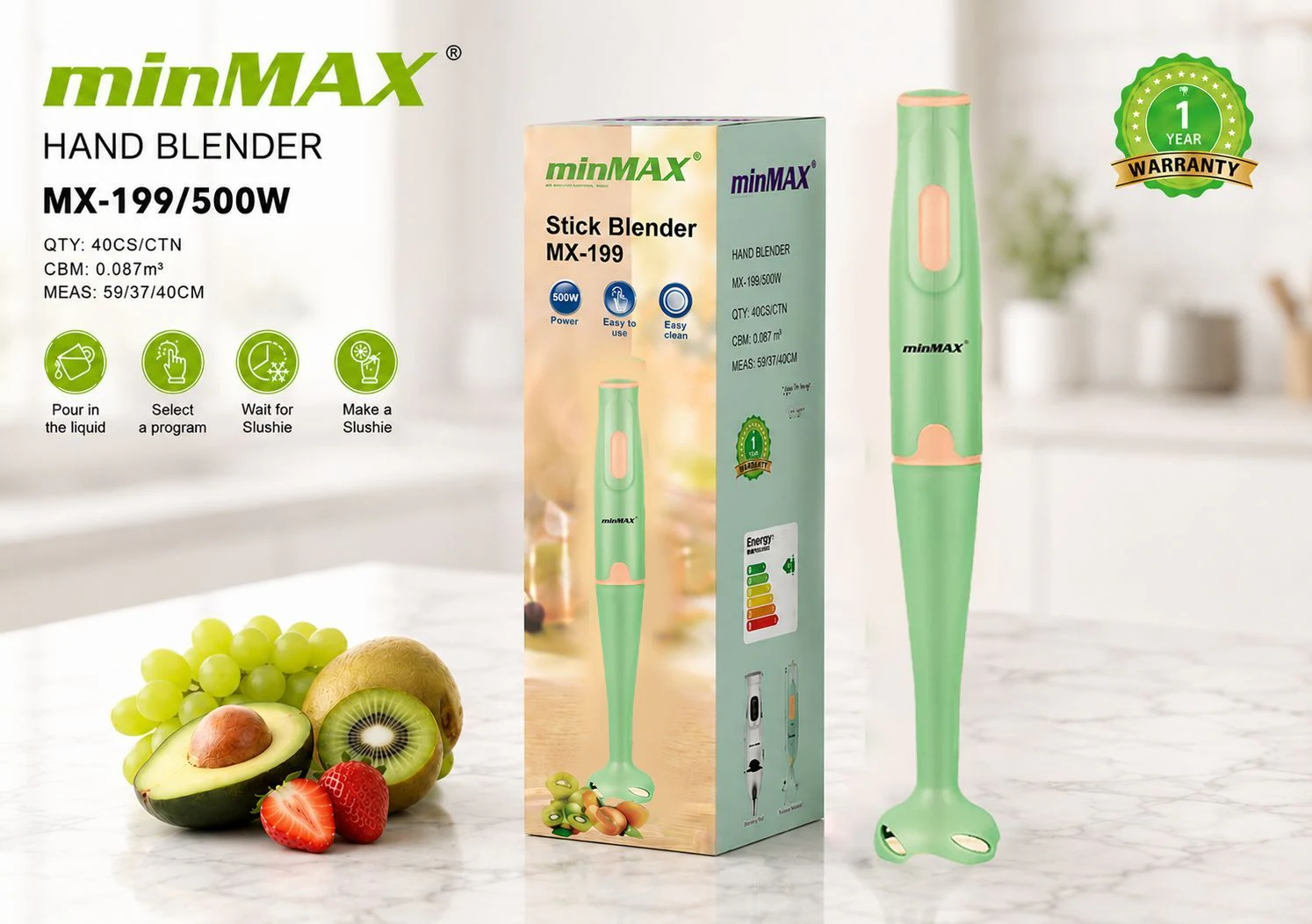 مخلوط کن دستی MX-199 ارائه محصول