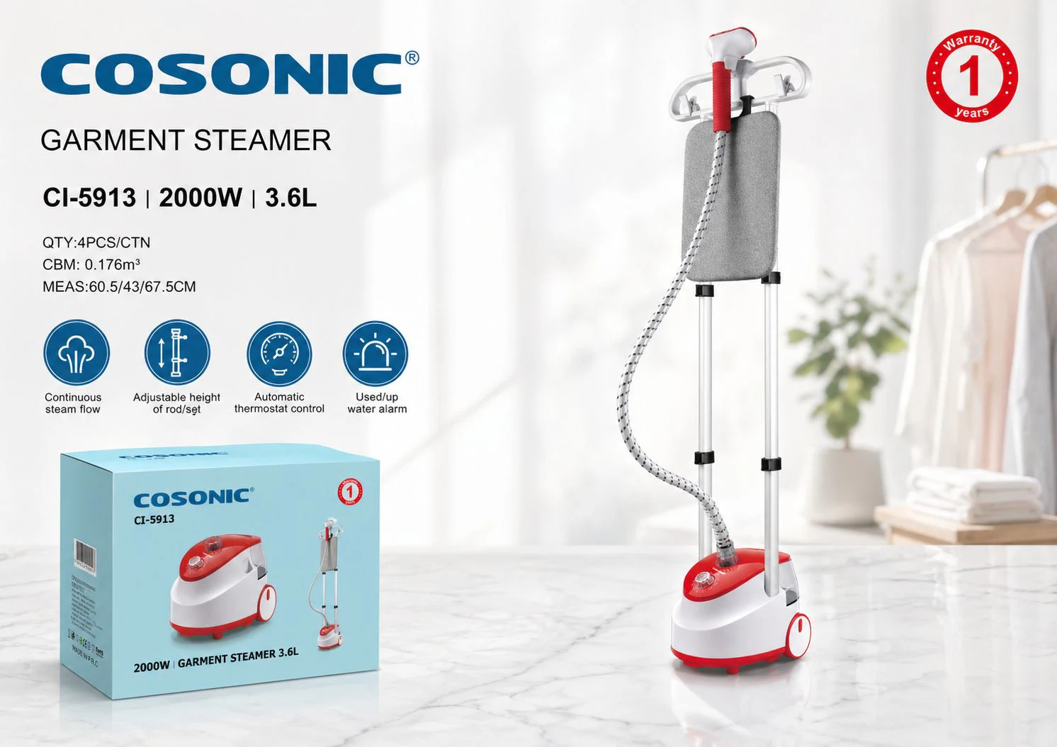 بخارشوی دستی CI-5913 ارائه محصول