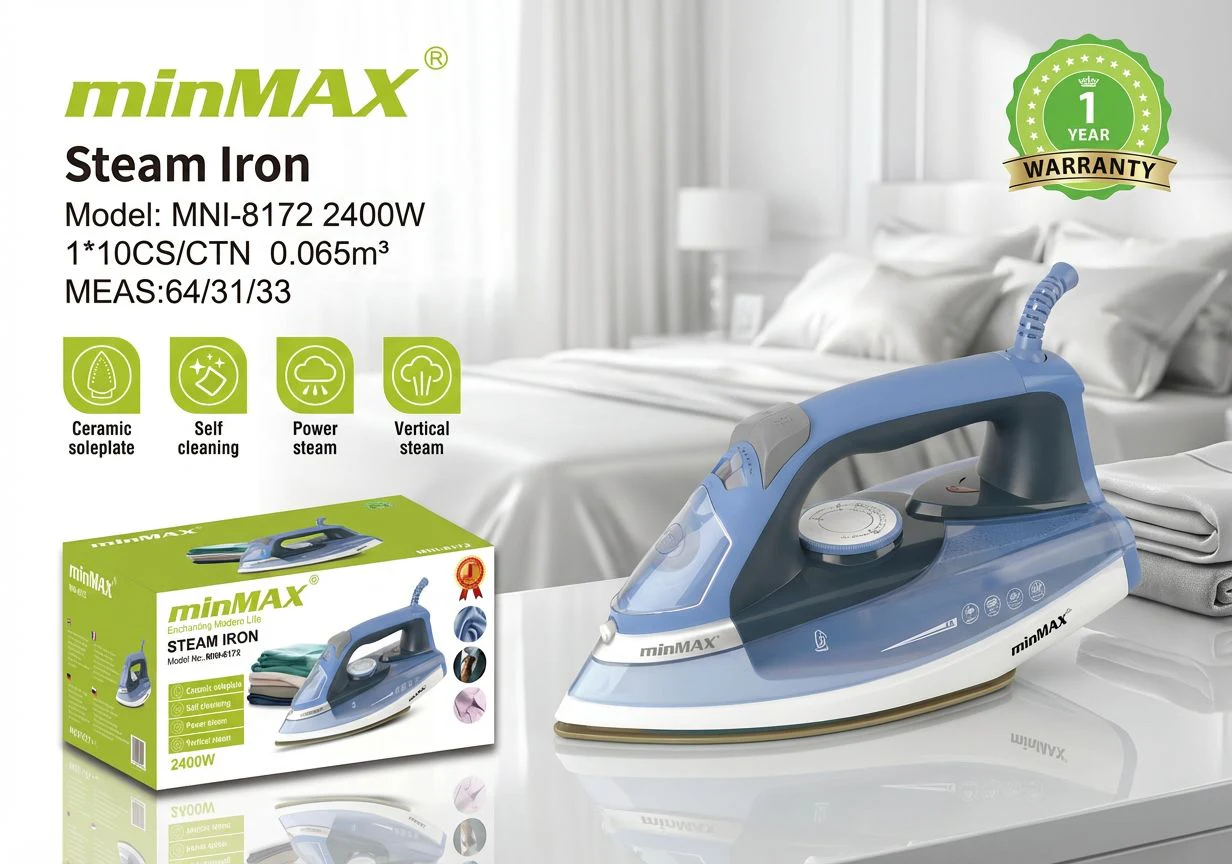 Steam Iron MNI-8172 product presentation