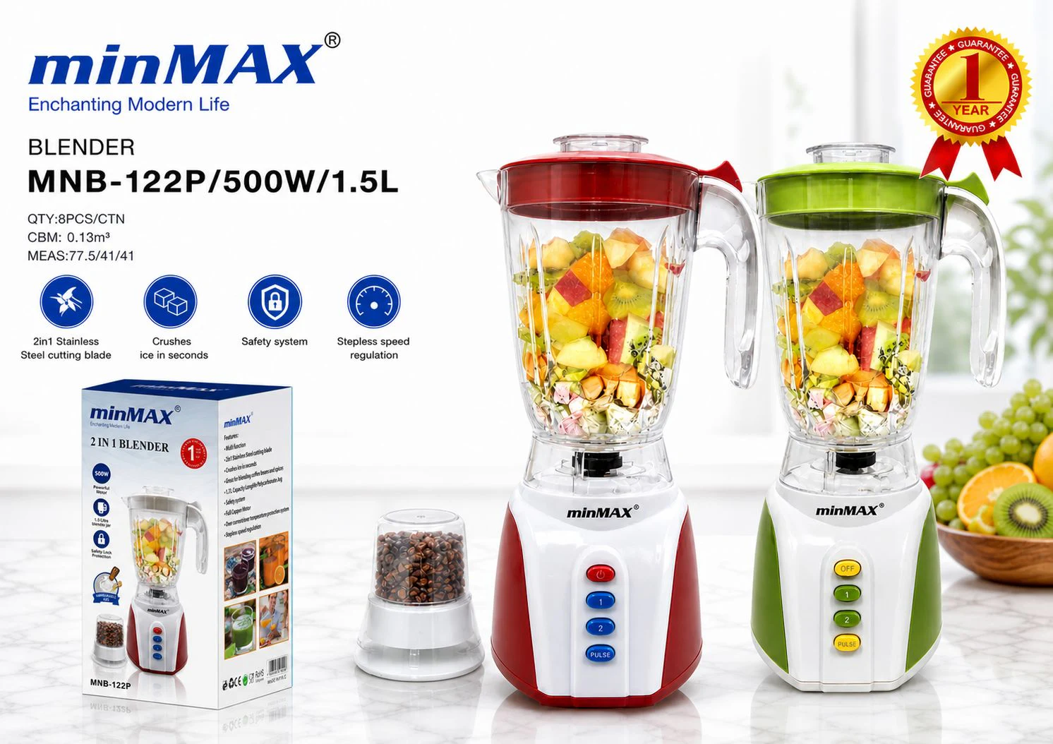 Presentazione del prodotto Frullatore MNB-122P