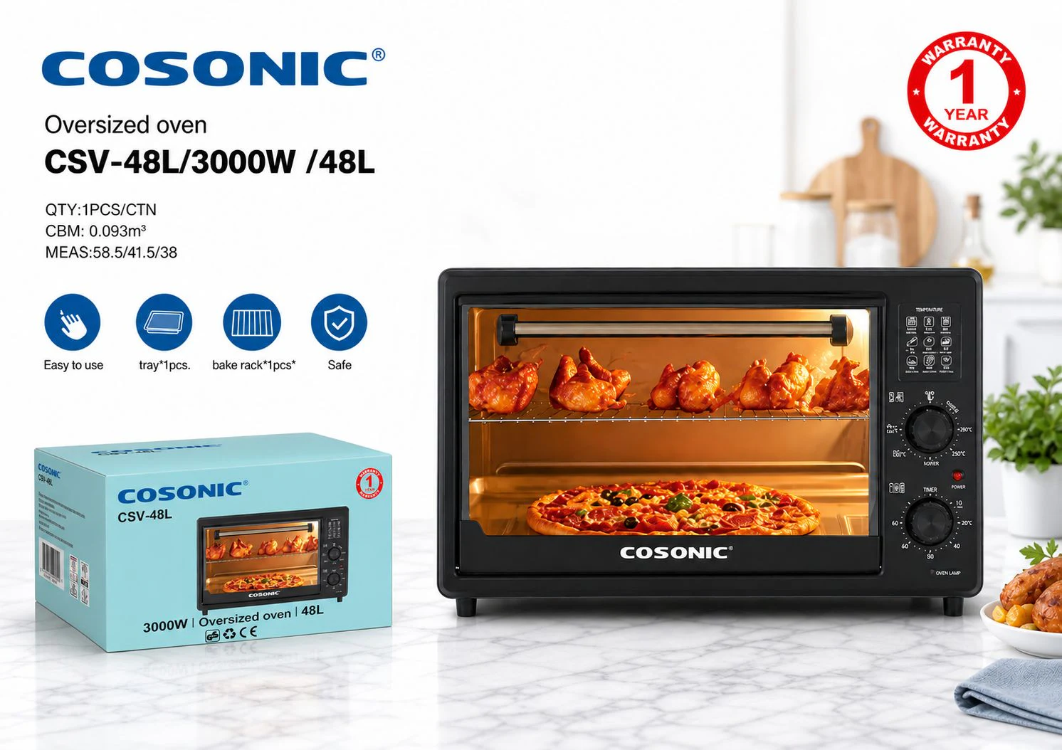 Electric Oven CSV-48L product presentation