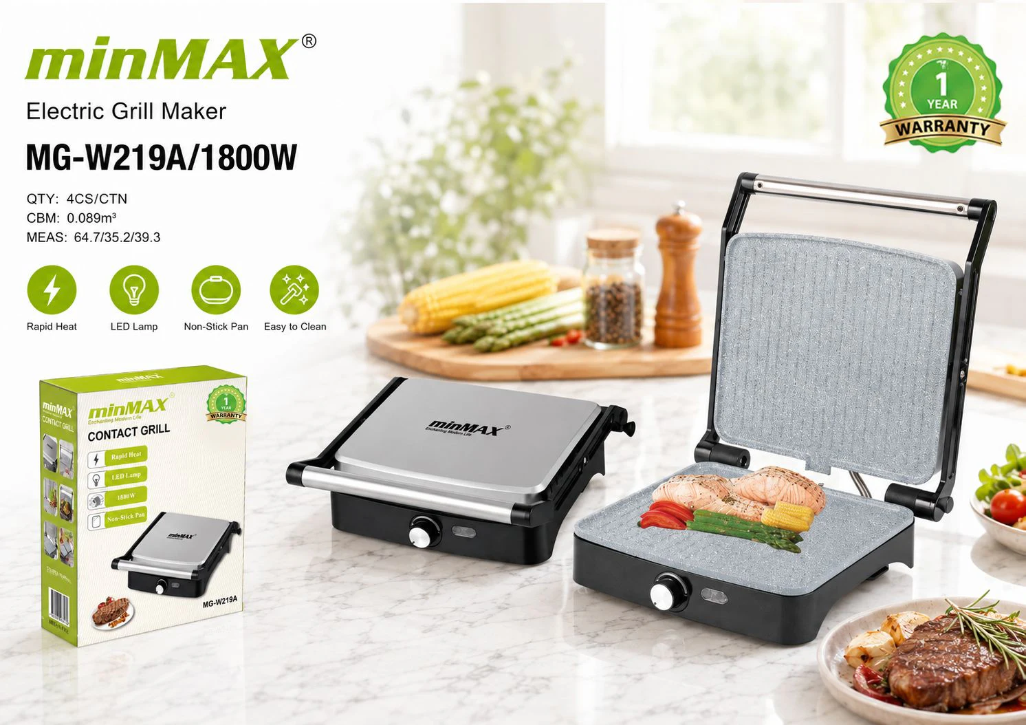 Sandwich Maker MG-W219A product presentation