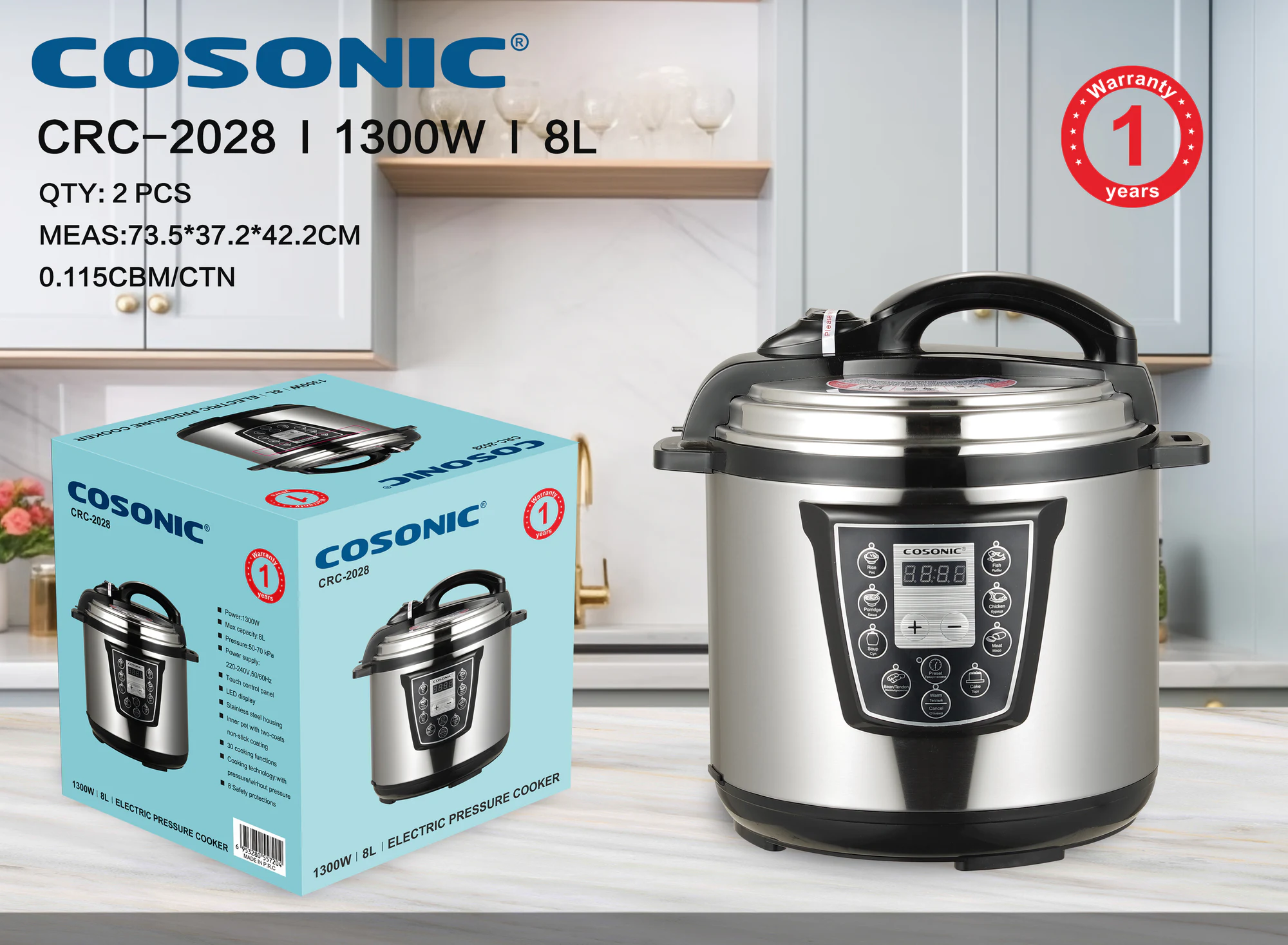 Electric Pressure Cooker CRC-2028 product presentation