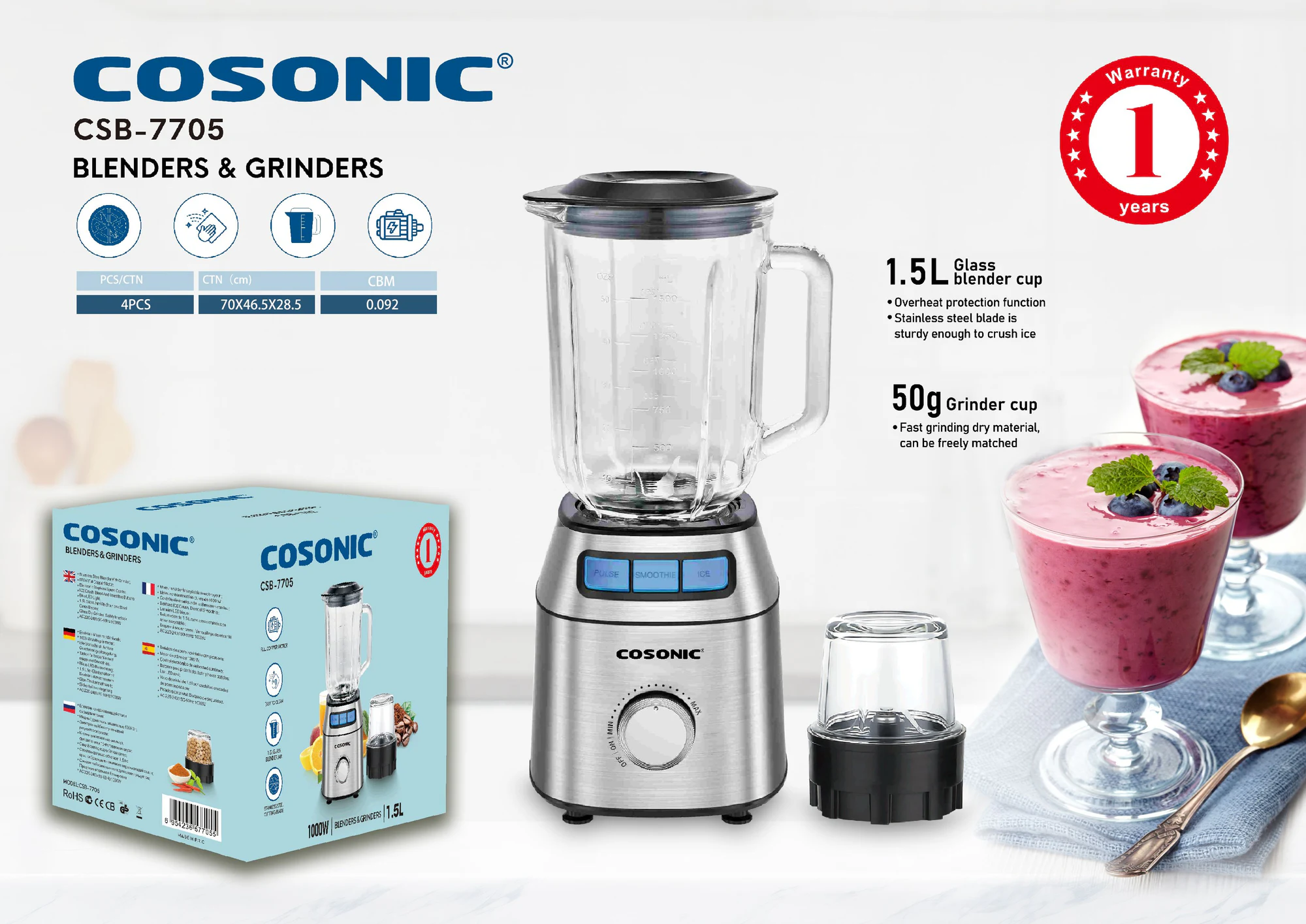Presentazione del prodotto Frullatore CSB-7705