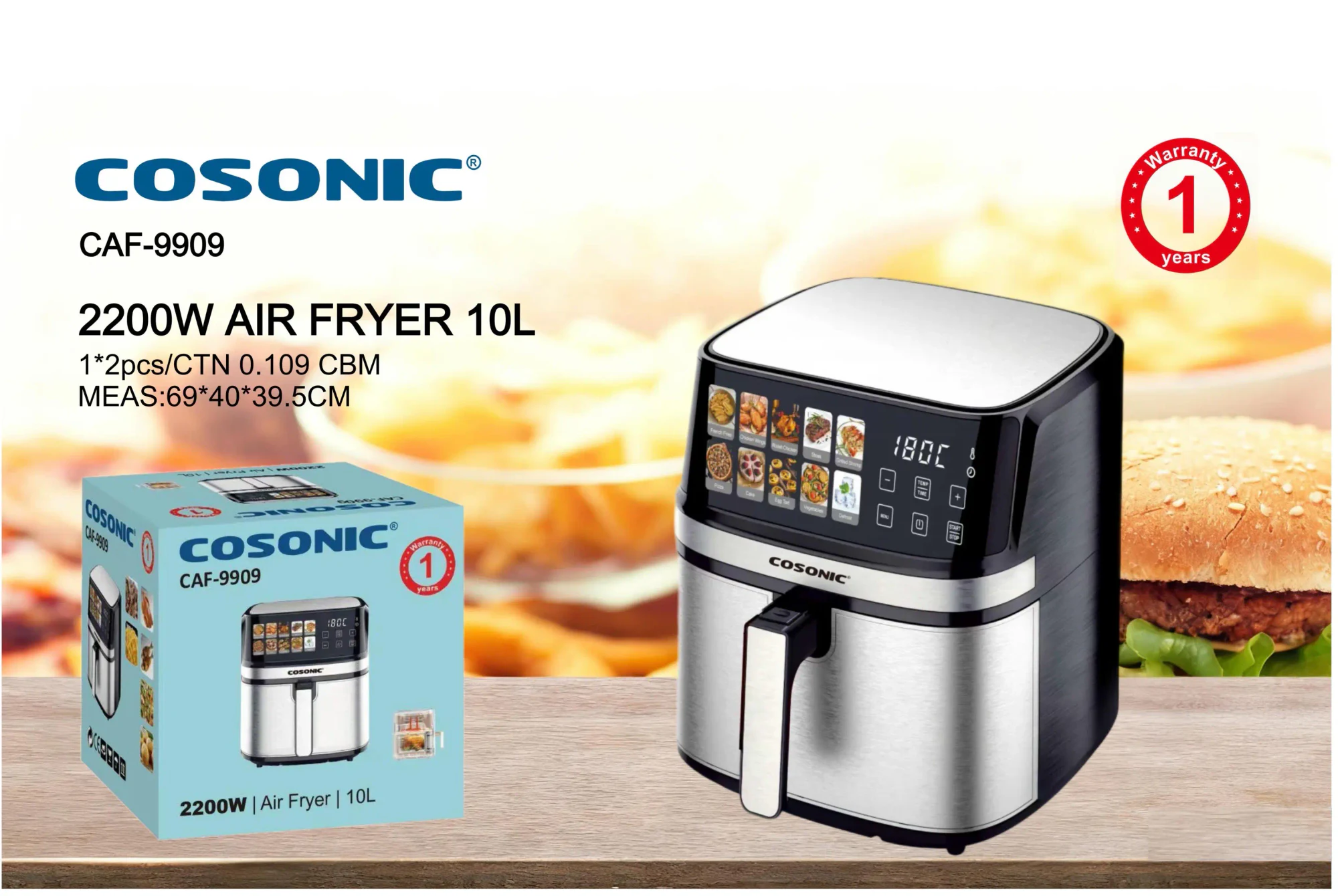 سرخ کن هوا CAF-9909 ارائه محصول