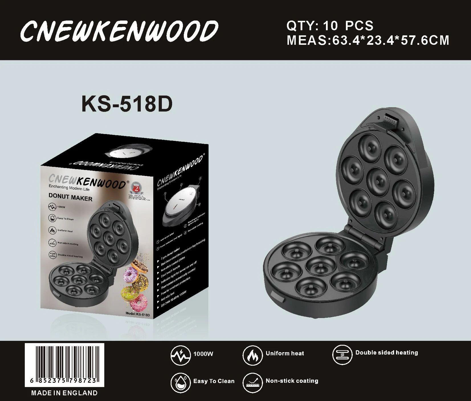 Sandwich Maker KS-518D product presentation