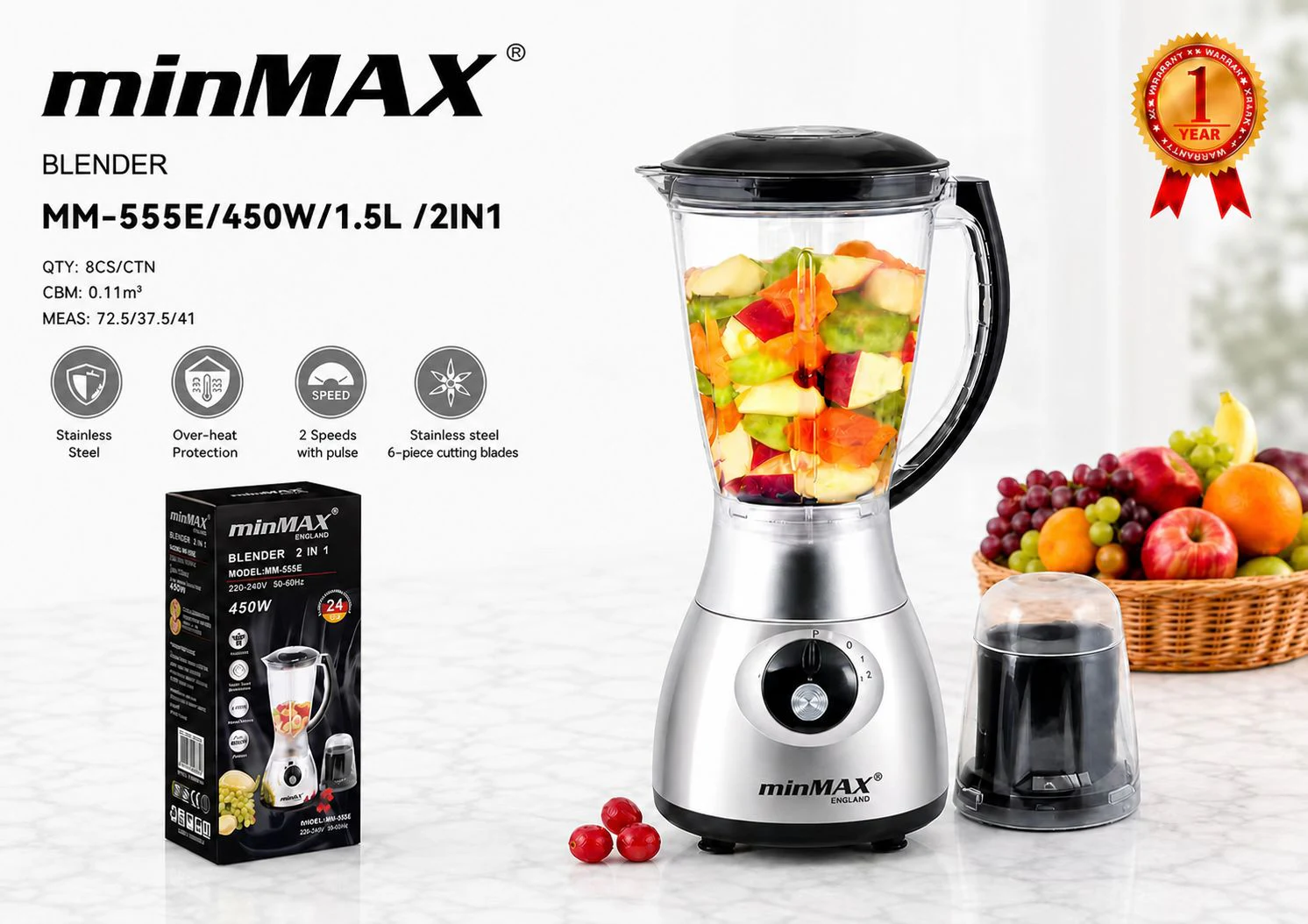 Blender MM-555E product presentation