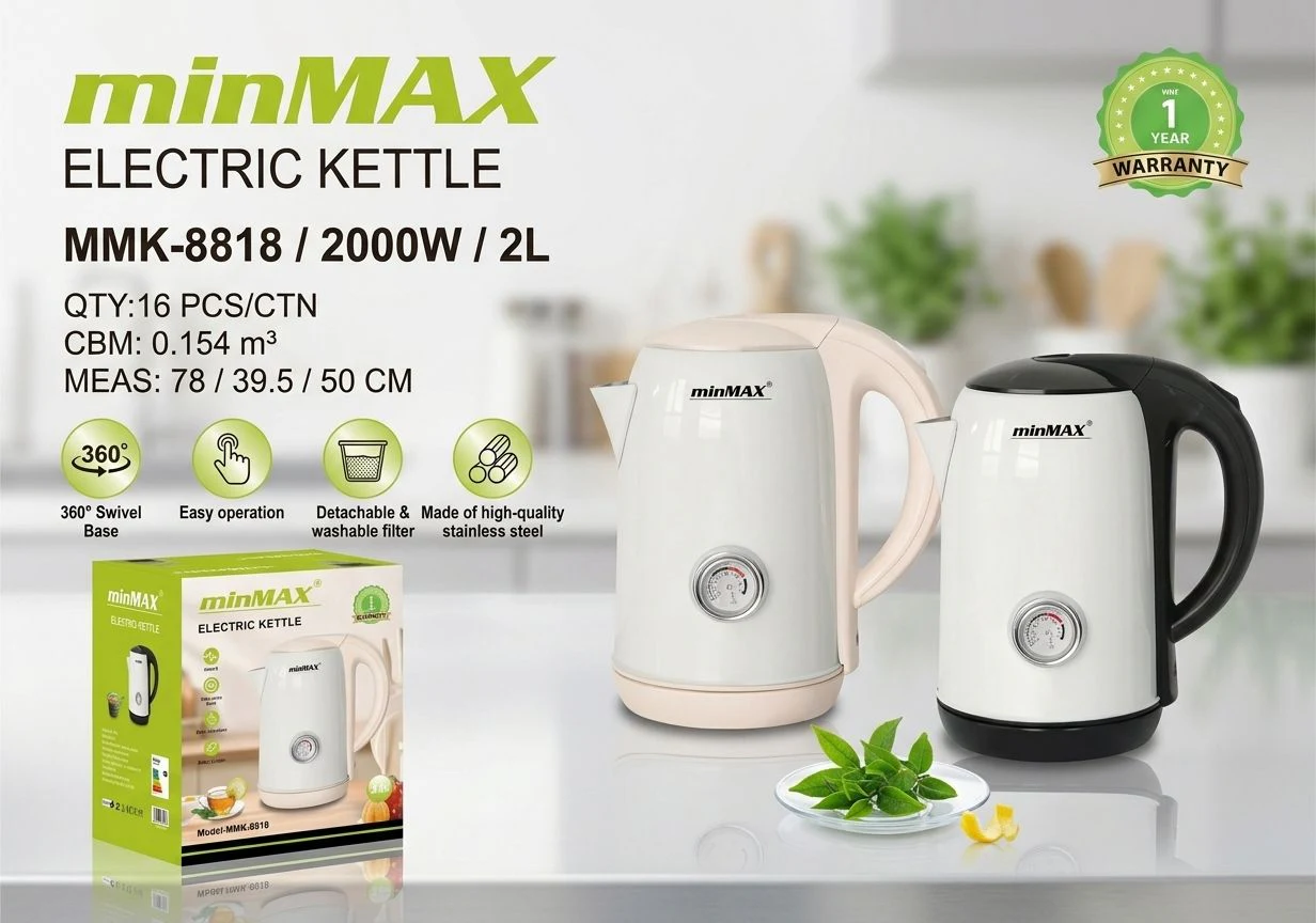 Presentazione del prodotto Bollitore elettrico MMK-8818