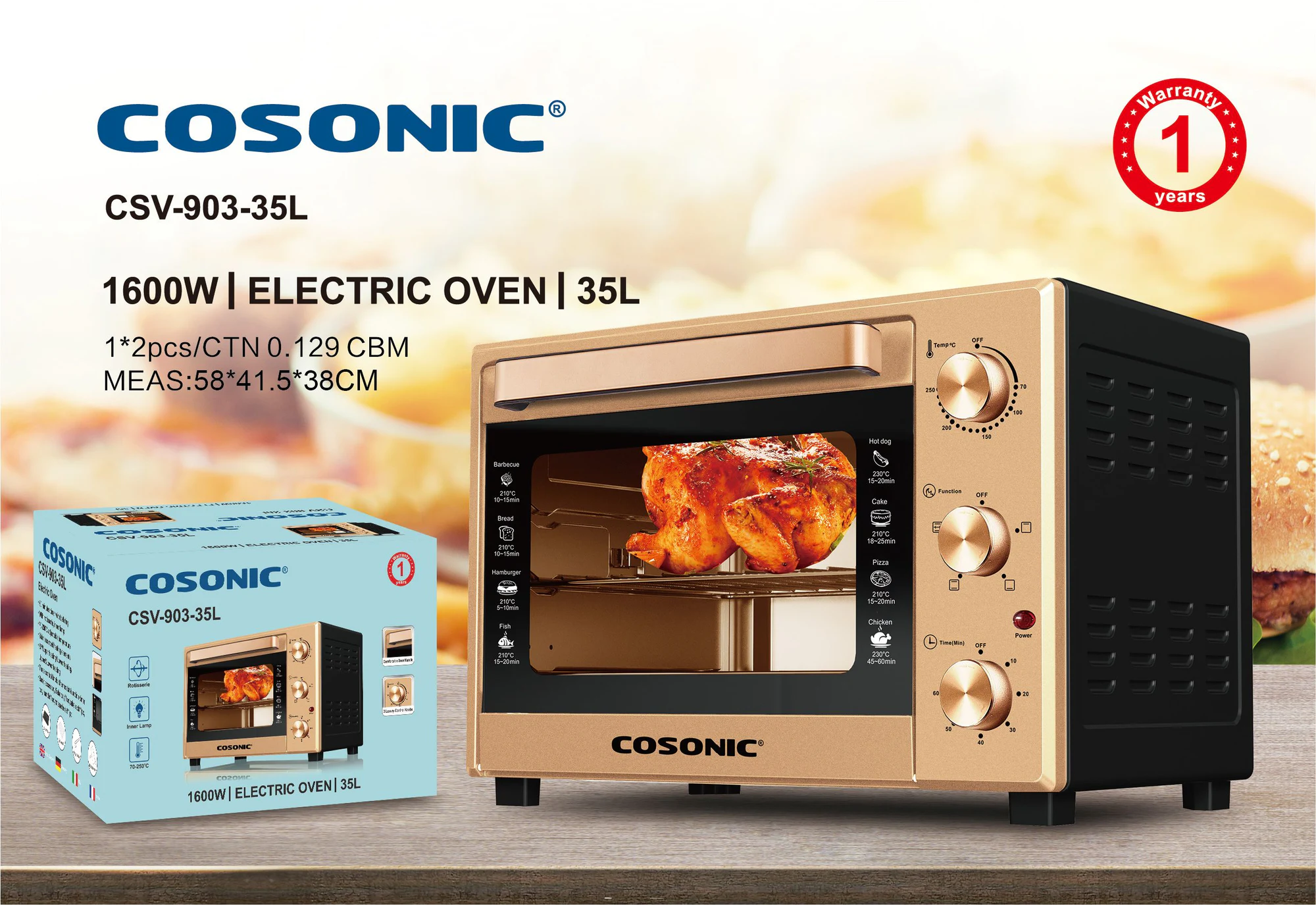 فر برقی CSV-903-35L ارائه محصول