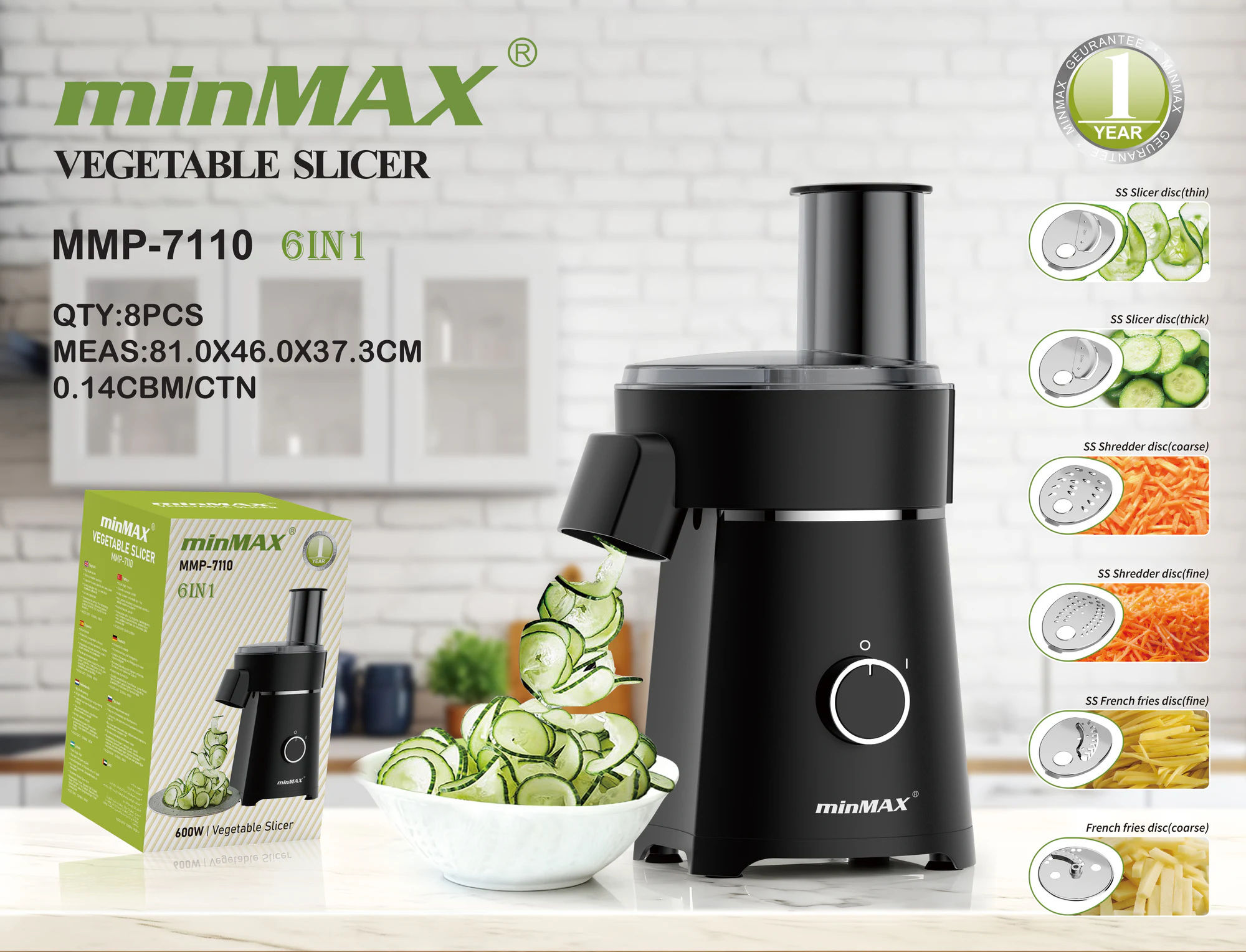 Vegetable Cutter MMX-7110 product presentation