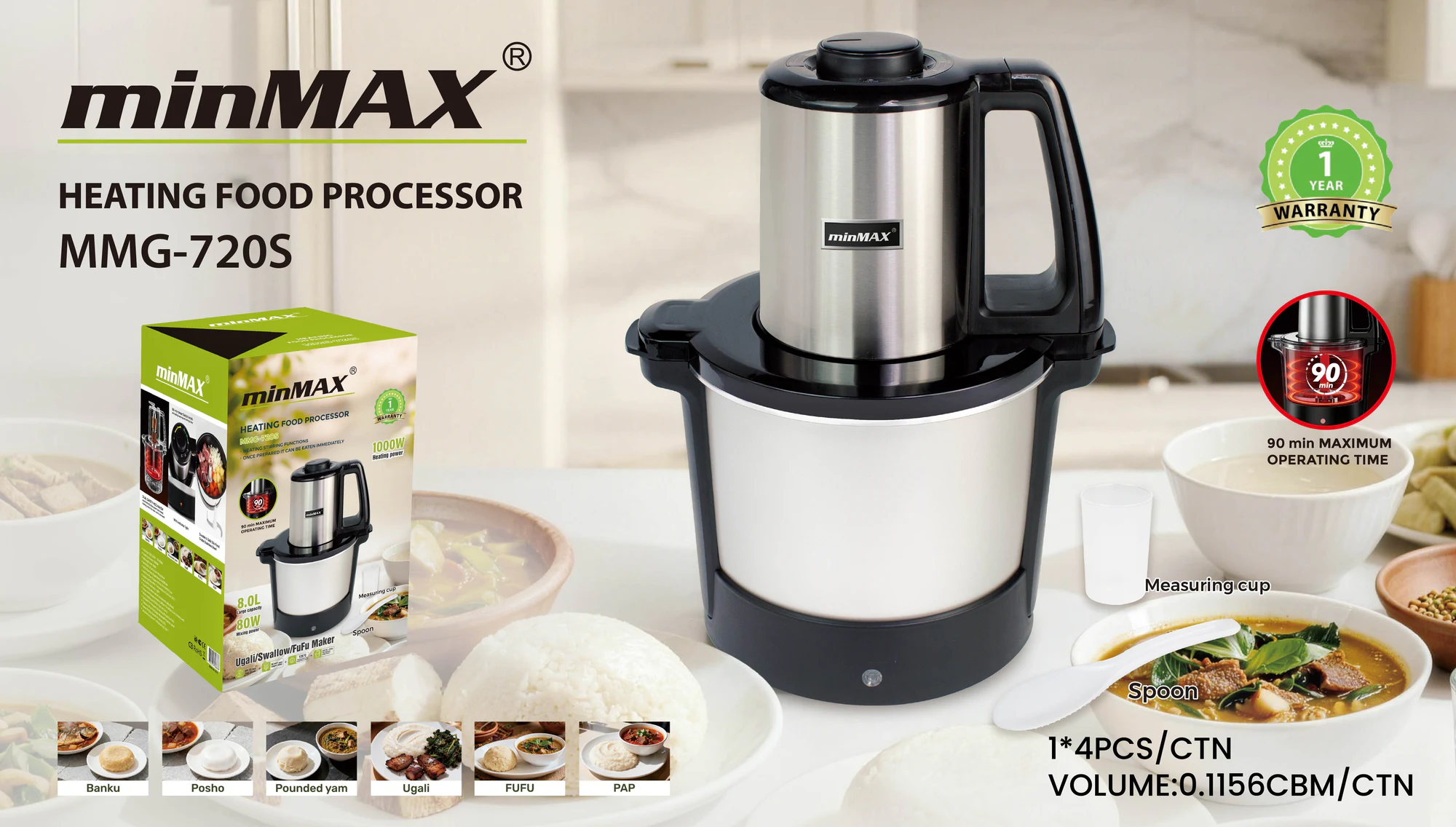 Presentazione del prodotto Cucinare il robot da cucina MMG-720S