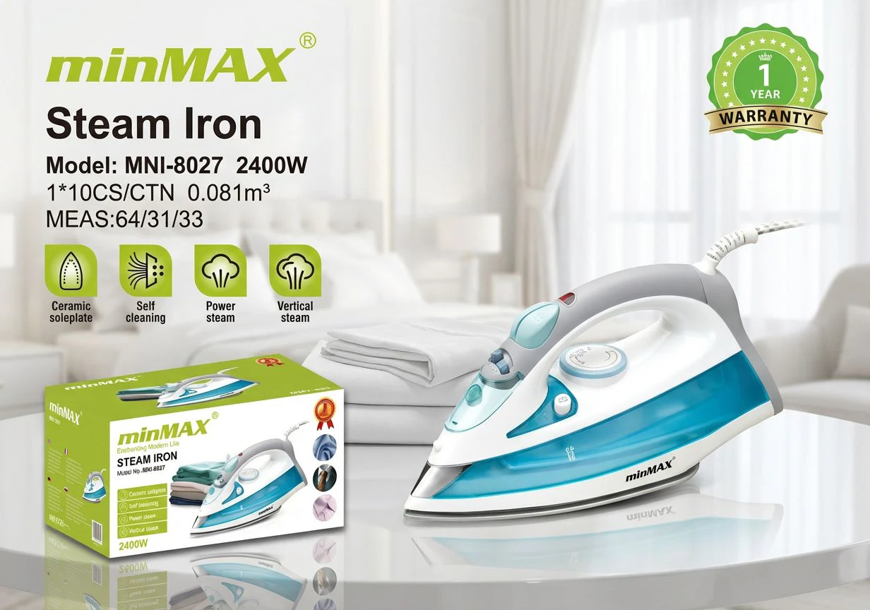 Steam Iron MNI-8027 product presentation